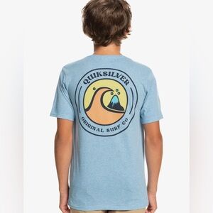 Boys Blue Quicksilver Tee Shirt SIZE LARGE 🏄🏼‍♂️